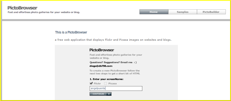 Elección de Flickr o Picasa