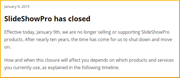 Mensaje de cierre de la herramienta