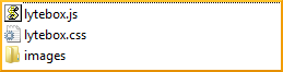 Carpeta con los archivos lytebox